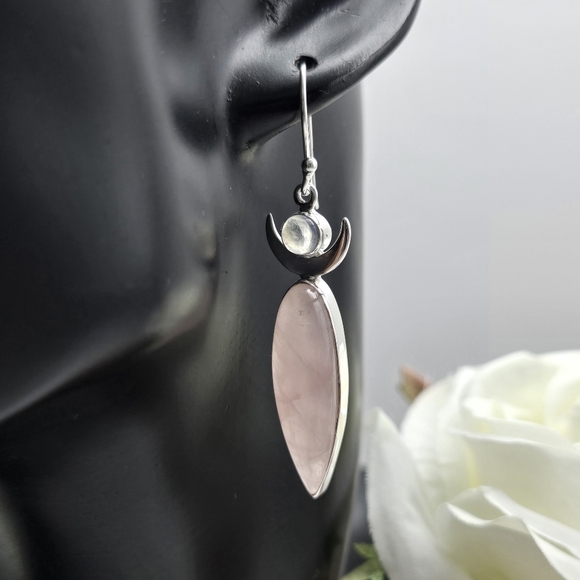 PINK MOON EARRINGS - Picture 3 of 4